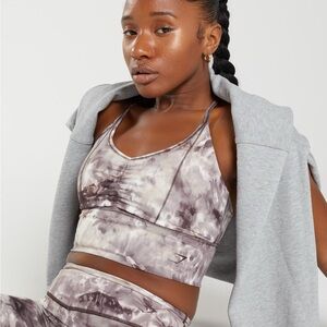 Gymshark Purple Tie-Dye Sports Bra